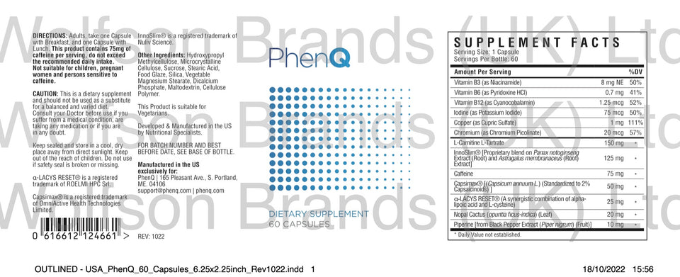 Phenq Fat Burner, Packaging Size: 60 Capsules at Rs 5500/bottle in Kurali