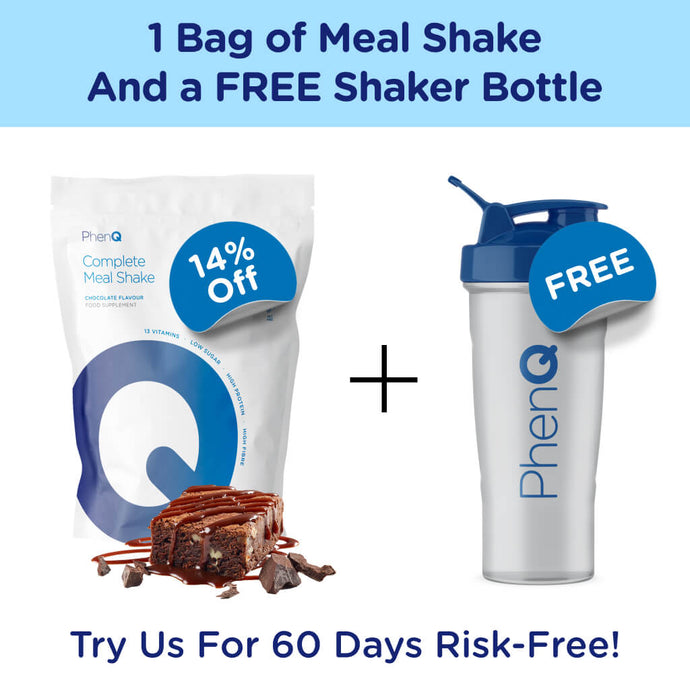 1 Bag Of PhenQ Meal Shake & FREE Shaker Worth $14.99!