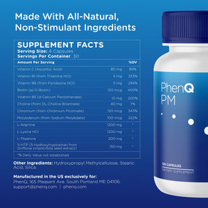 3 Bottles Of NEW Nighttime Fat-Burning PhenQ PM With 45% OFF!